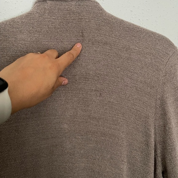 Barefoot Dreams Cozy Long Tan Cardigan XL - Picture 6 of 9